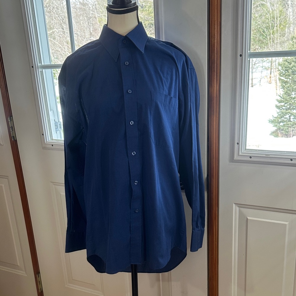 Monsieur by Givenchy Deep Blue Dress Shirt
